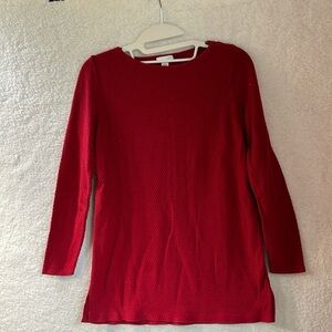 J. Jill Women’s Red Long Sleeve Shirt Size XS